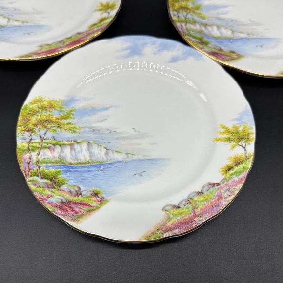Paragon Cliffs of Dover 7" Dessert Plates(Set of 3) Bone China England - Picture 3 of 5